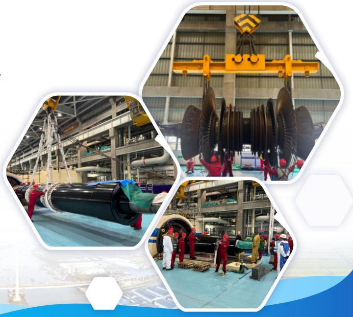 17. 2022 年 宁海电厂 1000 兆瓦蒸汽轮机及发电机本体检测项目（MGTI）；